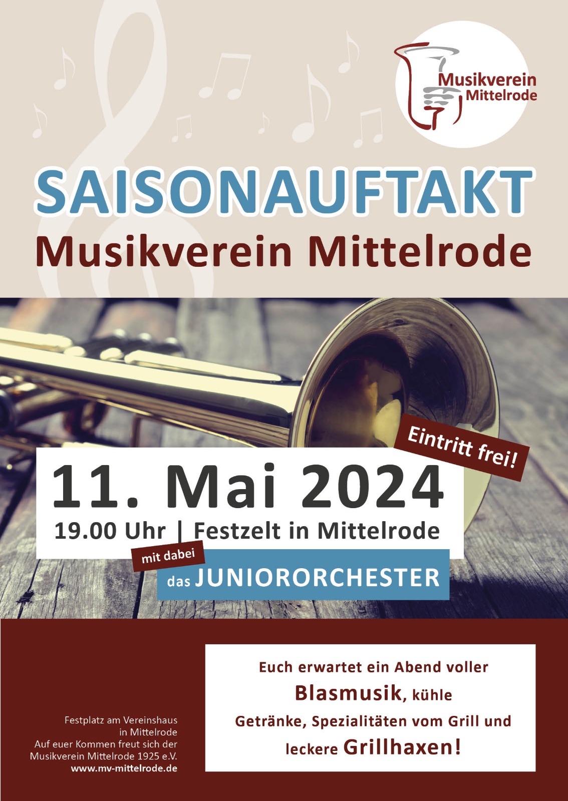 Saisonauftakt MV Mittelrode mit dabei: Juniororchester